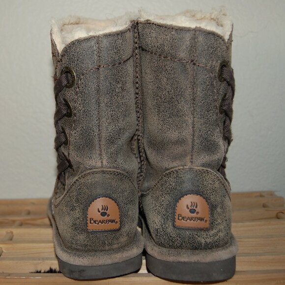 BearPaw Women SIze US 8 Low-cut Suede Boots, Brown - Picture 4 of 14
